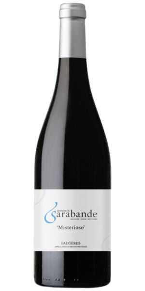 Bottle of Domaine la Sarabande Faugeres Misterioso 2022 by Whelehans Wines. 