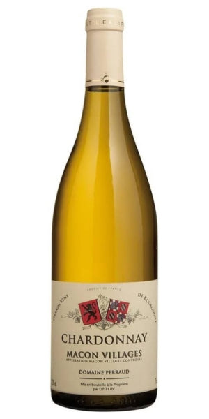 Bottle of Domaine Perraud, Mâcon-Villages, 2024 by Whelehans Wines. 