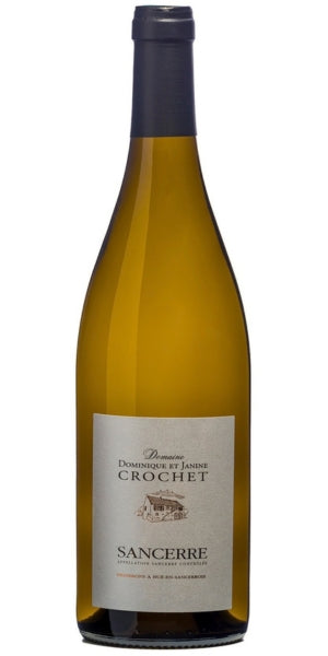 A bottle of Domaine Dominique & Janine Crochet, Sancerre, Blanc, 2025 by Whelehans Wines. 