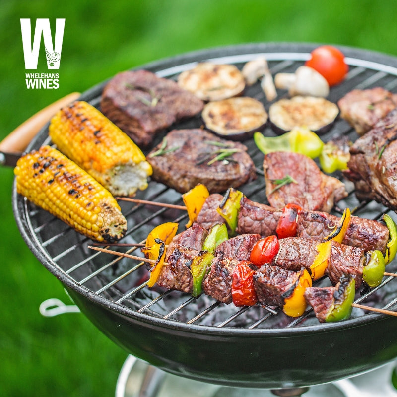 Barbecue to illustrate barbecue and wine event by Whelehans Wines. 