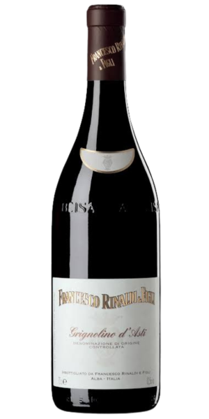 A bottle of Francesco Rinaldi & Figli, Grignolino d'Asti, 2025. By Whelehans Wines. 