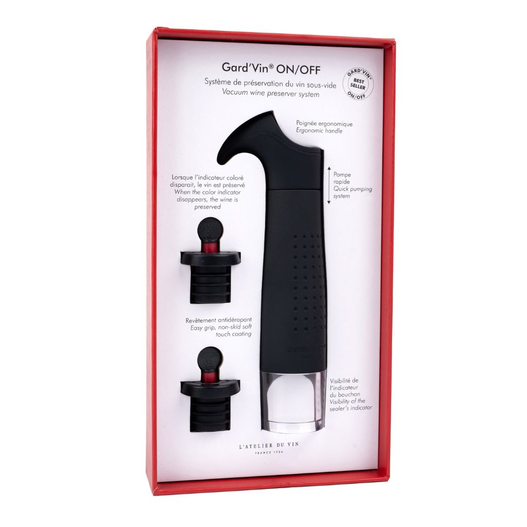 Gard'Vin vacuum wine preserver in packaging on a white background
