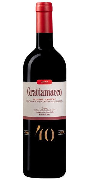 Grattamacco, Bolgheri Superiore, 2022 by Whelehans Wines. 