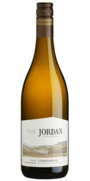 Bottle of barrel fermented Chardonnay from Jordan by Whelehans Wines. 