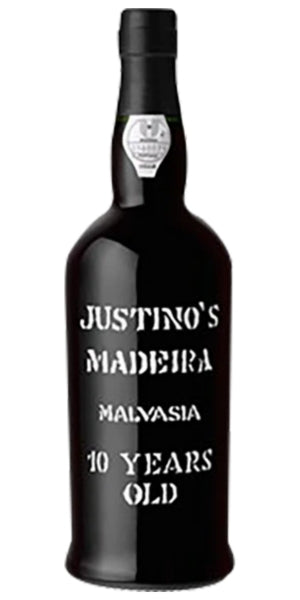 Bottle of Justino's 10 Year Old "Malvasia" Madeira by Whelehans Wines. 