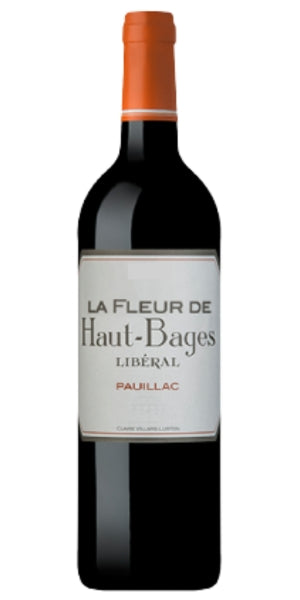 Wine bottle labeled 'La Fleur de Haut-Bages Liberal Pauillac' on a white background by Whelehans Wines. 