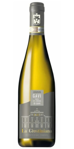 Bottle of La Giustiniana Lugarara, Gavi di Gavi, 2024 by Whelehans Wines. 