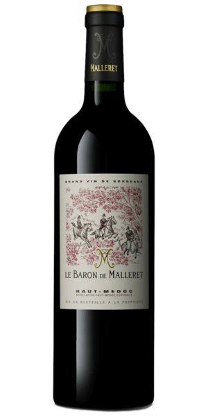 Bottle of wine - Château de Malleret, "Le Baron", Haut-Médoc, 2022 by Whelehans Wines. 