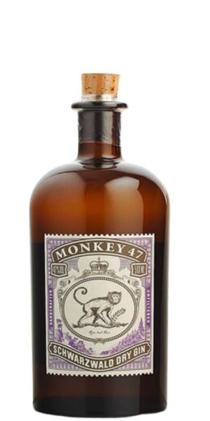 Bottle of Monkey 47 Gin 50cl by Whelehans Wines. 