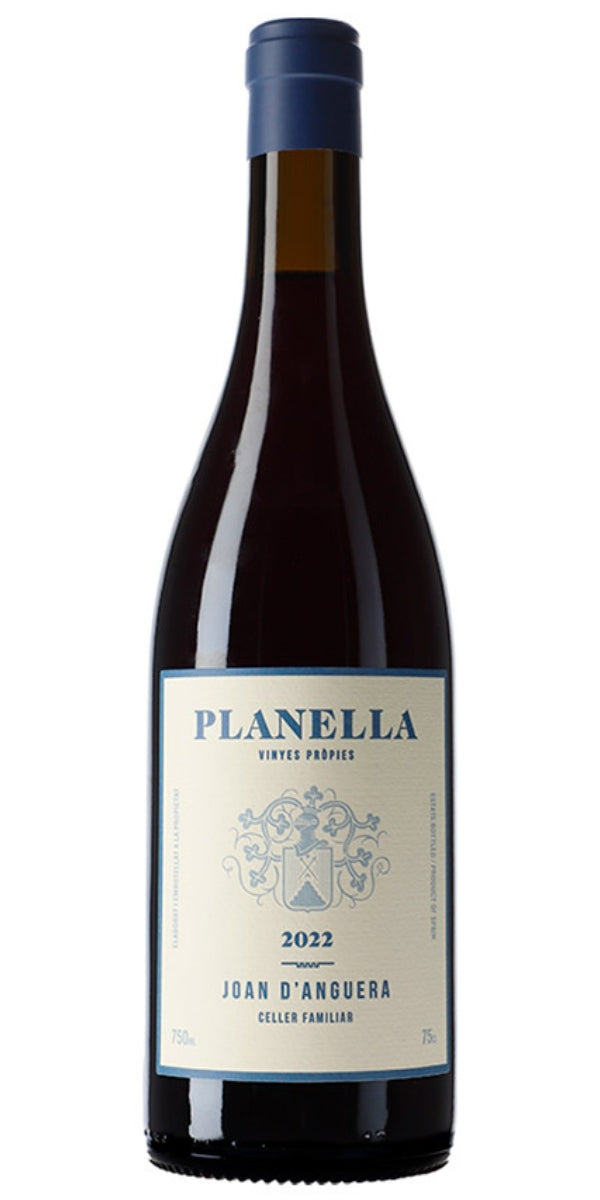 Bottle of a red wine from Montsant,named Planella. By Whelehans Wines. 