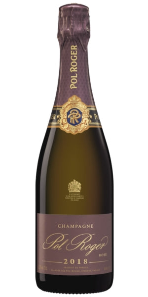 Bottle of Pol Roger Rosé Vintage 2018 by Whelehans Wines. 