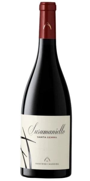Produttori di Manduria, Susumaniello, "Santa Gemma", Salento IGP, 2023 by Whelehans Wines. 