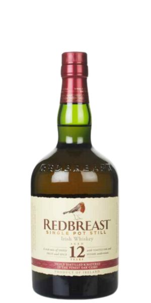 Bottle of Redbreast 12 Year Old Single Pot Still Whiskey 70cl by Whelehans Wines. 