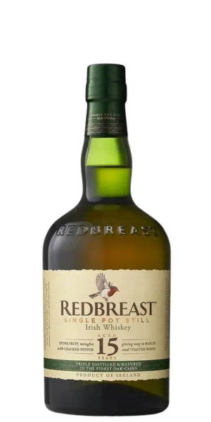 Redbreast, 15 Year Old, Single Pot Still, Whiskey, 70cl by Whelehans Wines. 