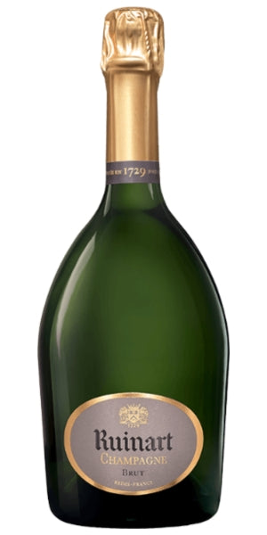 Bottle of Ruinart Brut Champagne France by Whelehans Wines.