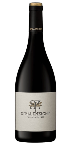 Wine bottle from Stellenbosh with 'Stellenzicht' label on a white background by Whelehans Wines. 