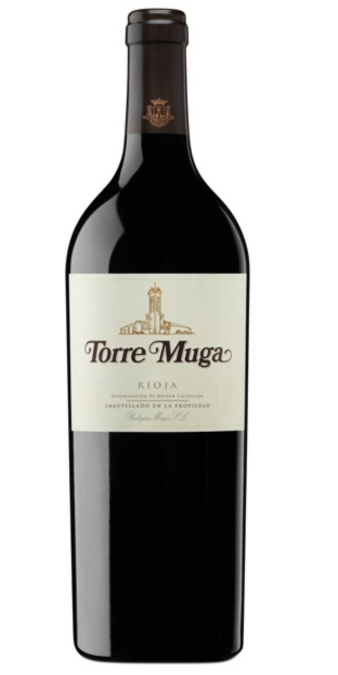 Torre Muga wine bottle on a white background by Whelehans Wines