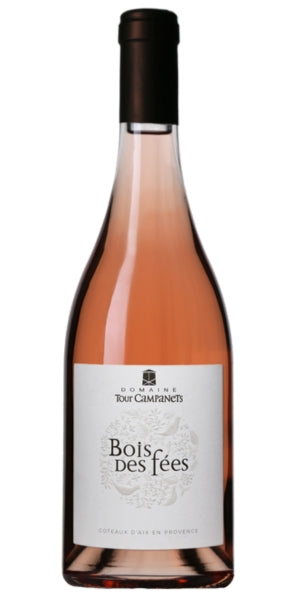 Bottle of 2024 Domaine Tour Campanets Coteaux d'Aix-en-Provence Bois des Fees Rosé by Whelehans Wines. 